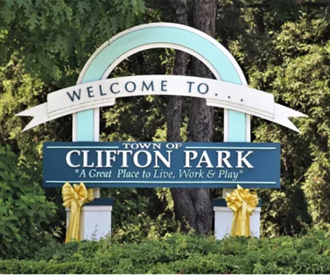 Welcome to Town of Clifton Park Sign